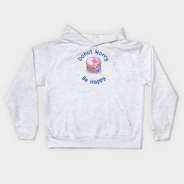 Don't worry, be happy Kids Hoodie by MIDALE